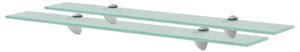 2 db lebegő üvegpolc 70 x 20 cm 8 mm