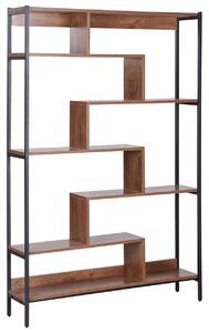 Hatszintes polcos elem DAVEN 180 cm Barna