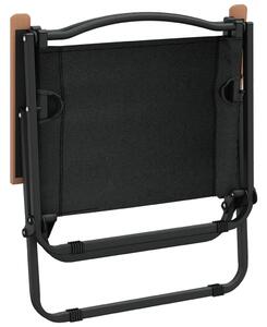 VidaXL 2 db fekete oxford szövet camping szék 54 x 43 x 59 cm