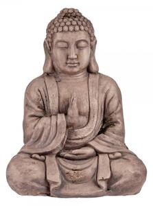 Ibergarden Dekoratív Kerti figura Buddha Szürke Polyresin (23,5 x 49 x 36 cm)