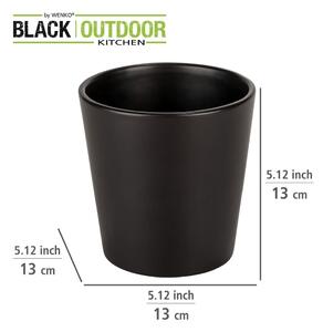 Black Outdoor Kitchen Kuro fekete virágcserép, ø 13 cm - Wenko