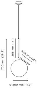 Flos - IC S2 Függőlámpa Brass - Lampemesteren