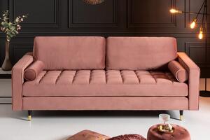 COZY VELVET rózsaszín bársony kanapé