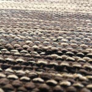 Happy fekete-szürke pamut szőnyeg, 55 x 110 cm - Webtappeti