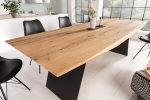 GRAND OAK barna tölgyfa 8 személyes étkezőasztal