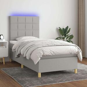 VidaXL LED-es Ágy - Rugós - 80x200 cm