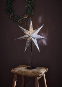 Ezüstszínű fénydekoráció karácsonyi mintával ø 45 cm Glitter – Markslöjd