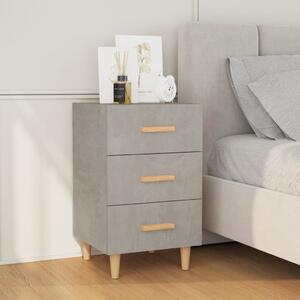Betonszürke szerelt fa éjjeliszekrény 40 x 40 x 66 cm