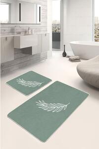 Zöld fürdőszobai kilépő szett 2 db-os 60x100 cm – Mila Home