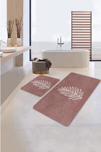 Sötét rózsaszín fürdőszobai kilépő szett 2 db-os 60x100 cm – Mila Home