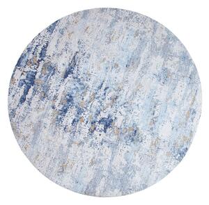 MODERN ART kék kerek szövet szőnyeg