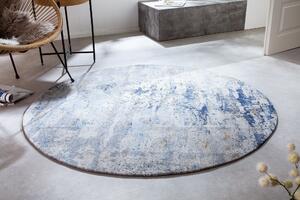 MODERN ART kék kerek szövet szőnyeg