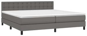 Modern LED Ágy - Műbőr - 200x200 cm