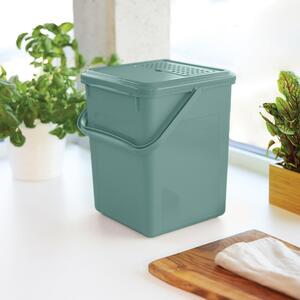 Zöld komposztálható hulladékgyűjtő tartály 8 l - Rotho