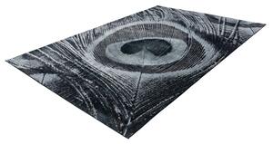 Greta 801 PET fekete szőnyeg 80x150 cm