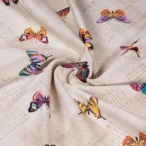 Goldea dekoratív szövet loneta - papilon c - 101 pillangók - szél. 140, 280 cm 140 cm