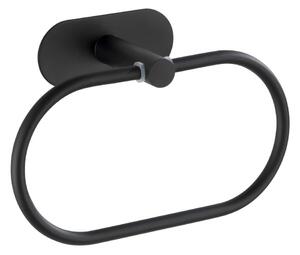 Orea Ring Turbo-Loc® rozsdamentes acél matt fekete fali törölköző tartó - Wenko