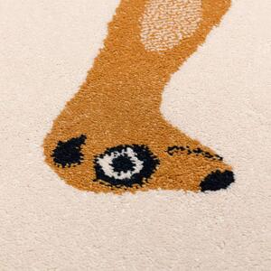 Antiallergén gyerek szőnyeg 170x120 cm Funny Meerkat - Yellow Tipi