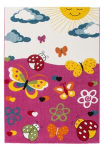 Amigo 314 pink gyerekszőnyeg pillangók 160x230 cm