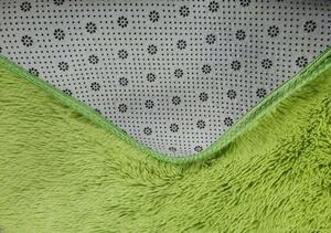 Fluffy-akciós zöld szőnyeg 60x110 cm