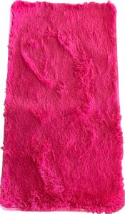 Fluffy-akciós pink szőnyeg 60x110 cm