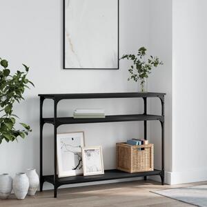 Fekete szerelt fa tálalóasztal 100x29x75 cm