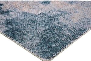 Kék-krémszínű mosható szőnyeg 150x80 cm - Vitaus