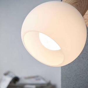 Lindby - Svenka Fali Lámpa White/Light Wood/Satin NickelLindby - Lampemesteren