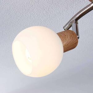 Lindby - Svenka Mennyezeti Lámpa White/Light Wood/Satin NickelLindby - Lampemesteren