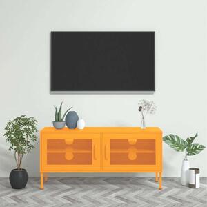 VidaXL TV-szekrény - Acél - Mustársárga - 105x35x50 cm