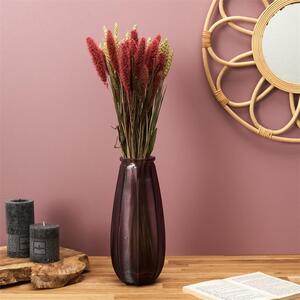 Üveg váza 28cm, rózsaszín - CORNICHON