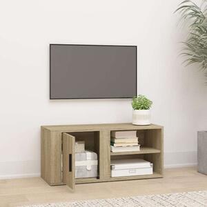 Sonoma tölgyszínű szerelt fa tv-szekrény 80x31,5x36 cm