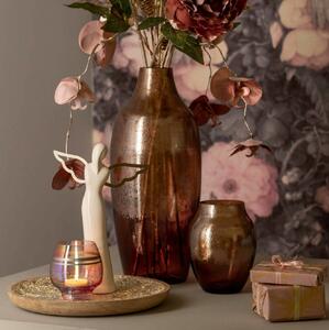 LEONARDO POESIA váza 30cm burgundy-arany