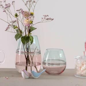 LEONARDO ARONA váza 17cm rózsaszín-türkiz
