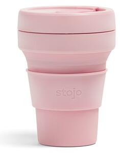 Pocket Cup Carnation rózsaszín összecsukható utazópohár, 355 ml - Stojo