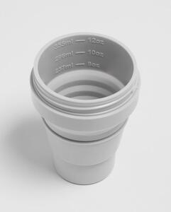 Pocket Cup Cashmere szürke összecsukható utazópohár, 355 ml - Stojo