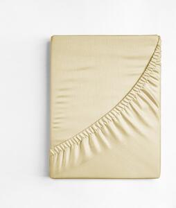 Jersey gumis lepedő - bézs, 90/100x200 +28 cm