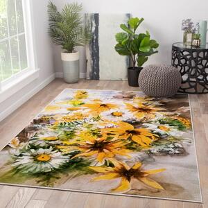 Sárga mosható szőnyeg 80x140 cm New Carpets – Oyo home