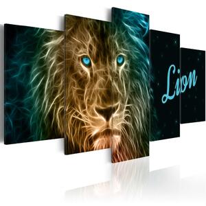 Vászonkép - Gold lion