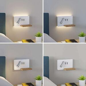 Lucande - Kimo LED Square ShelveFali Lámpa USB White/Nickel - Lampemesteren
