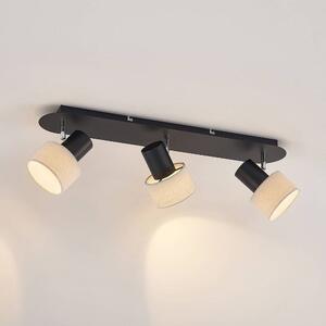 Lindby - Heribert 3 Mennyezeti Lámpa Black/Beige - Lampemesteren