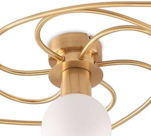 Lindby - Ciala 7 Mennyezeti Lámpa Brass/OpalLindby - Lampemesteren