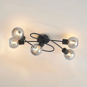 Lindby - Elaina 5 Mennyezeti Lámpa Black/SmokeLindby - Lampemesteren