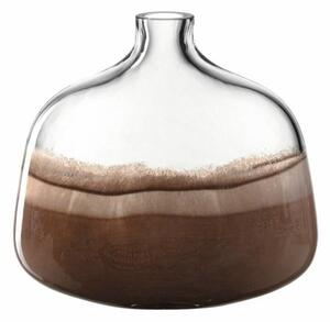 CASOLARE váza 25cm, barna-színtelen - Leonardo