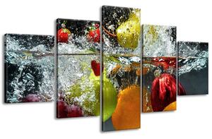 Gario Vászonkép Édes gyümölcs - 5 részes Méret: 125 x 70 cm