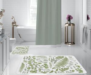Fehér-zöld fürdőszobai kilépő szett 2 db-os – Oyo Concept