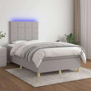 VidaXL LED-es Ágy - Rugós Matraccal - 120x200 cm