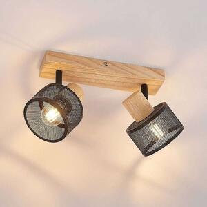 Lindby - Evinora 2 Mennyezeti Lámpa Black/WoodLindby - Lampemesteren