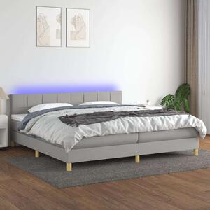 VidaXL LED-es Ágy - Rugós Matraccal - 200x200 cm