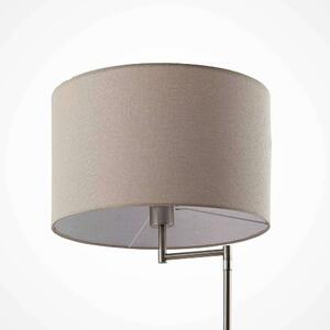 Lindby - Zinia Állólámpa Nickel/Grey/Wood - Lampemesteren